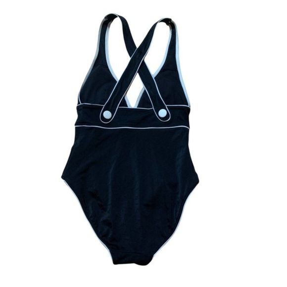 Joe Fresh Black one piece bathing suit size small - Picture 2 of 8